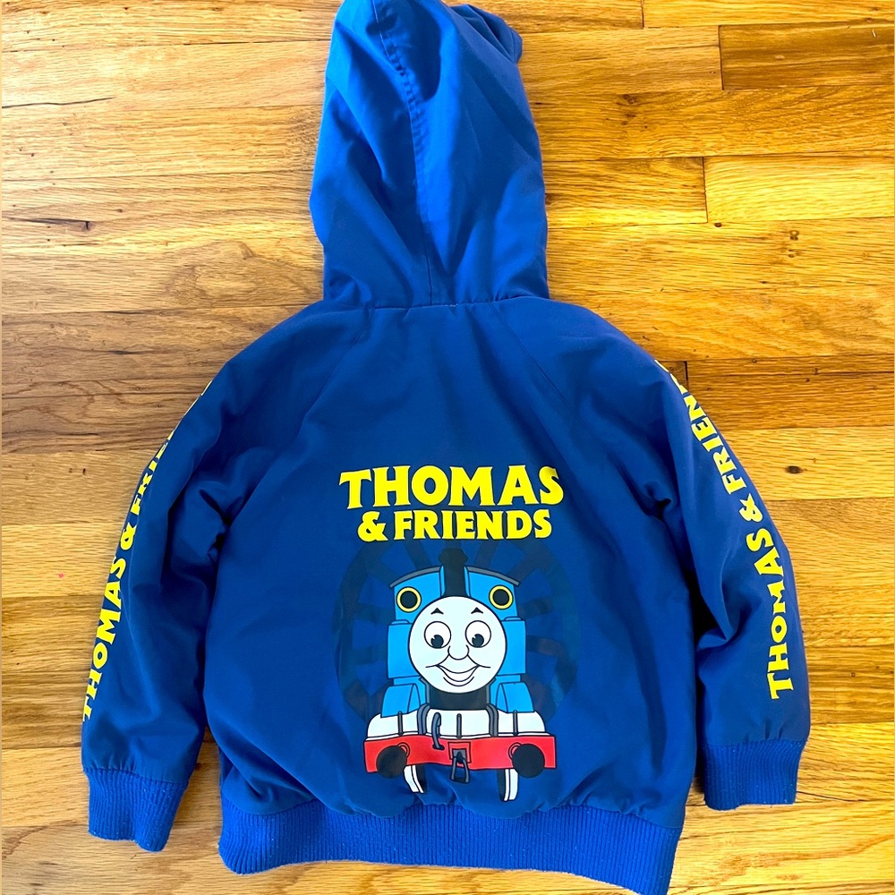 Retro Kid’s 5T Thomas & Friends Jacket with Embroidery and Print details.